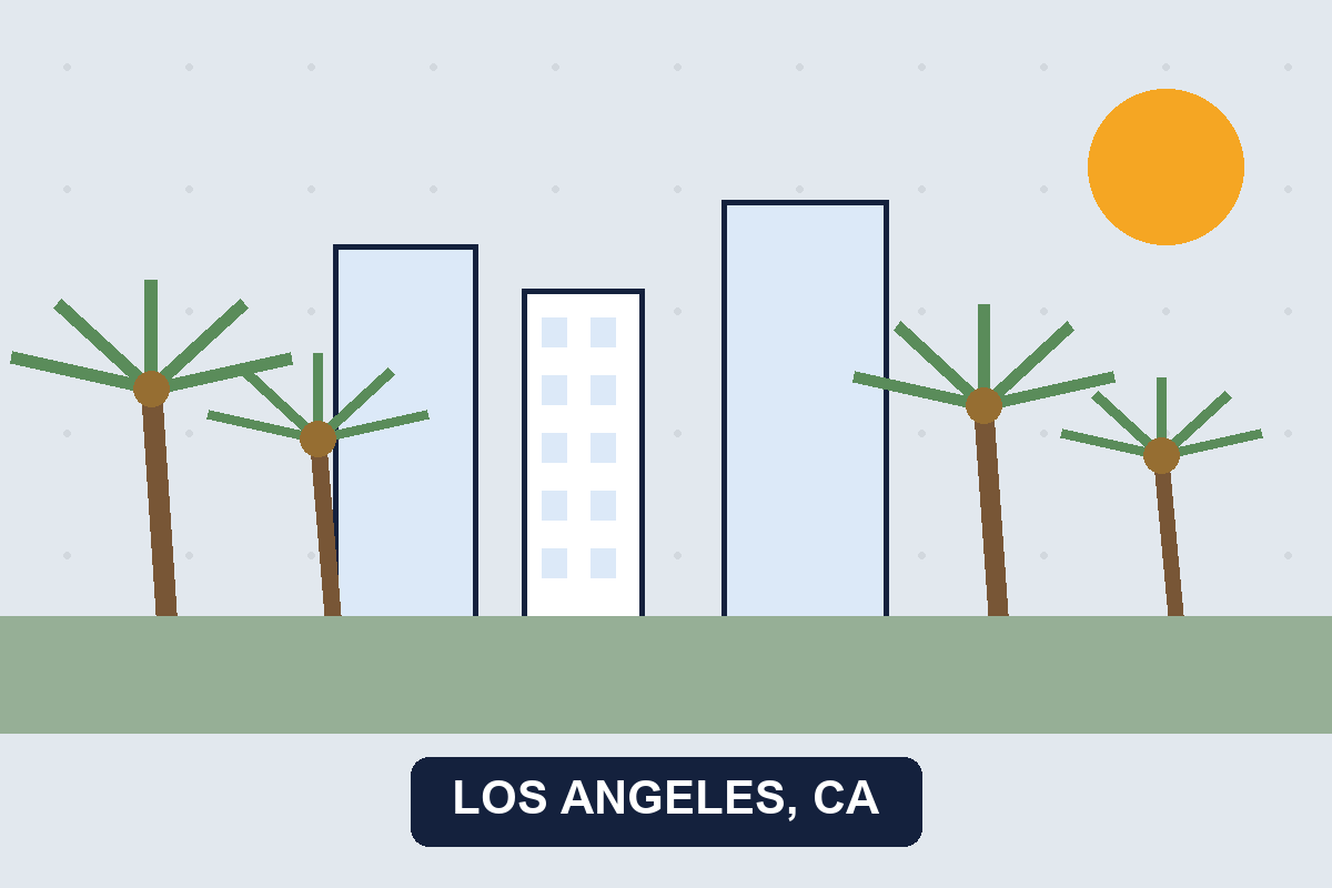 Pest control Los Angeles CA illustration
